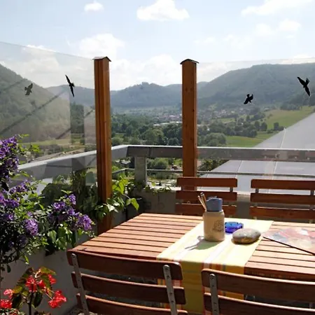 Akzent Hoehenblick Muehlhausen im Taele